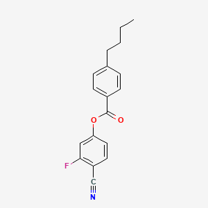 molecular formula C18H16FNO2 B1590053 4-Cyano-3-fluorophenyl 4-butylbenzoate CAS No. 86776-52-5