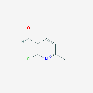 molecular formula C7H6ClNO B1590057 2-Chloro-6-methylnicotinaldehyde CAS No. 91591-69-4