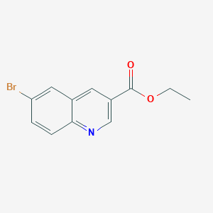 molecular formula C12H10BrNO2 B1590062 Ethyl 6-bromoquinoline-3-carboxylate CAS No. 481054-89-1