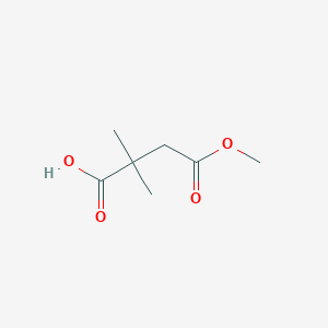 molecular formula C7H12O4 B1590071 4-Methoxy-2,2-dimethyl-4-oxobutanoic acid CAS No. 54043-71-9