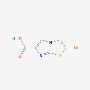 molecular formula C6H3BrN2O2S B1590078 2-Bromoimidazo[2,1-b]thiazole-6-carboxylic acid CAS No. 80354-00-3