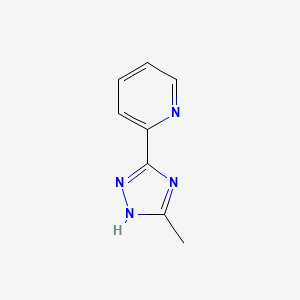 molecular formula C8H8N4 B1590080 2-(3-methyl-1H-1,2,4-triazol-5-yl)pyridine CAS No. 25433-36-7