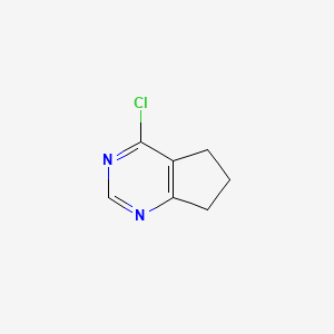 molecular formula C7H7ClN2 B1590094 4-chloro-6,7-dihydro-5H-cyclopenta[d]pyrimidine CAS No. 83942-13-6