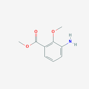 molecular formula C9H11NO3 B1590095 Methyl 3-amino-2-methoxybenzoate CAS No. 5129-25-9