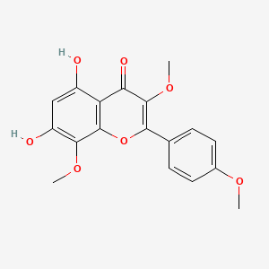 molecular formula C18H16O7 B1590107 Herbacetin 3,8,4'-trimethyl ether CAS No. 1570-09-8