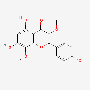 molecular formula C18H16O7 B1590107 5,7-二羟基-3,4',8-三甲氧基黄酮 CAS No. 1570-09-8
