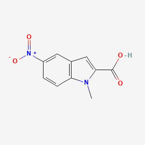 molecular formula C10H8N2O4 B1590130 1-甲基-5-硝基-1H-吲哚-2-羧酸 CAS No. 71056-94-5