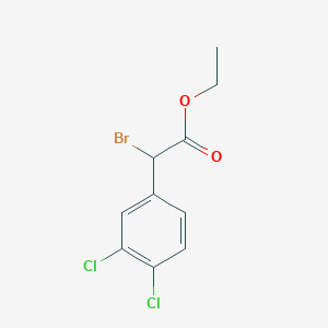 molecular formula C10H9BrCl2O2 B1590144 Ethyl 2-bromo-2-(3,4-dichlorophenyl)acetate CAS No. 41204-08-4