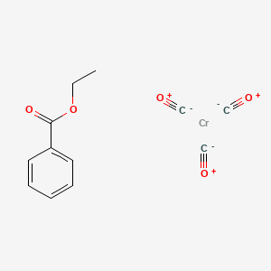 molecular formula C12H10CrO5 B1590168 (Ethyl benzoate)tricarbonylchromium CAS No. 32874-26-3