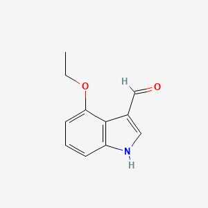 molecular formula C11H11NO2 B1590169 4-ethoxy-1H-indole-3-carbaldehyde CAS No. 90734-98-8