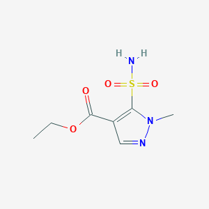 molecular formula C7H11N3O4S B1590174 Ethyl 1-methyl-5-sulfamoyl-1H-pyrazole-4-carboxylate CAS No. 88398-81-6