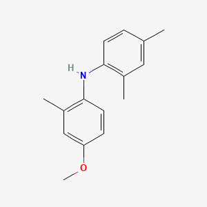 molecular formula C16H19NO B1590187 Benzenamine, N-(2,4-dimethylphenyl)-4-methoxy-2-methyl- CAS No. 41374-20-3