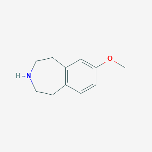 molecular formula C11H15NO B1590189 7-Methoxy-2,3,4,5-tetrahydro-1h-3-benzazepine CAS No. 50351-80-9