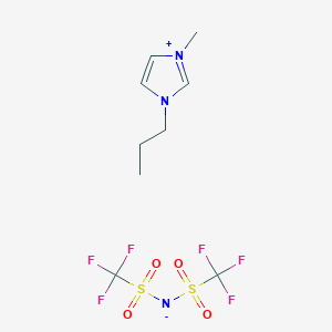molecular formula C9H13F6N3O4S2 B1590196 1-Methyl-3-propylimidazolium bis(trifluoromethylsulfonyl)imide CAS No. 216299-72-8