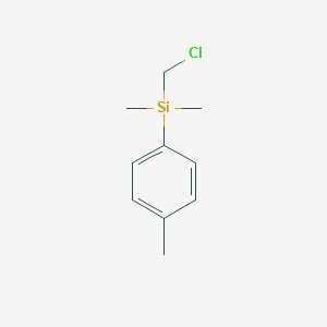 molecular formula C10H15ClSi B159020 (Chloromethyl)(dimethyl)(4-methylphenyl)silane CAS No. 1833-32-5