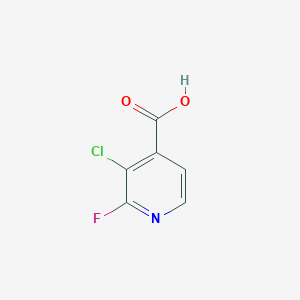 molecular formula C6H3ClFNO2 B1590202 3-Chloro-2-fluoropyridine-4-carboxylic acid CAS No. 741683-19-2