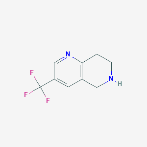 molecular formula C9H12N2 B1590208 3-(三氟甲基)-5,6,7,8-四氢-1,6-萘啶 CAS No. 624734-27-6