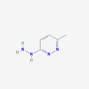 molecular formula C5H8N4 B1590211 3-Hydrazinyl-6-methylpyridazine CAS No. 38956-79-5