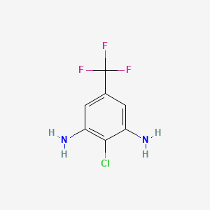 molecular formula C7H6ClF3N2 B1590214 2-Chloro-5-(trifluoromethyl)benzene-1,3-diamine CAS No. 34207-44-8