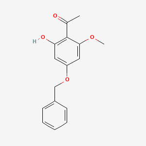 molecular formula C16H16O4 B1590217 1-(4-(Benzyloxy)-2-hydroxy-6-methoxyphenyl)ethanone CAS No. 39548-89-5