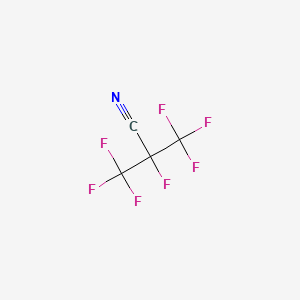 molecular formula C4F7N B1590226 2,3,3,3-Tetrafluoro-2-(trifluoromethyl)propanenitrile CAS No. 42532-60-5