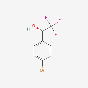molecular formula C8H6BrF3O B1590227 (S)-1-(4-bromophenyl)-2,2,2-trifluoroethanol CAS No. 80418-13-9