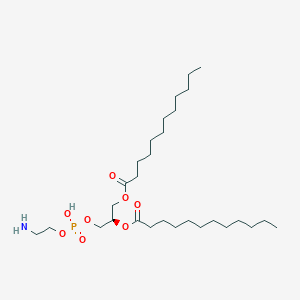 molecular formula C29H58NO8P B159024 1,2-Dilauroyl-sn-glycero-3-phosphoethanolamine CAS No. 59752-57-7