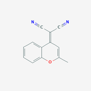 molecular formula C13H8N2O B1590245 2-(2-Methyl-4h-chromen-4-ylidene)malononitrile CAS No. 15058-15-8