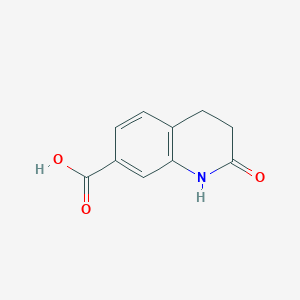 molecular formula C10H9NO3 B1590247 2-氧代-1,2,3,4-四氢喹啉-7-羧酸 CAS No. 88371-24-8