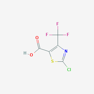 molecular formula C5HClF3NO2S B1590249 2-Chloro-4-(trifluoromethyl)thiazole-5-carboxylic acid CAS No. 72850-61-4