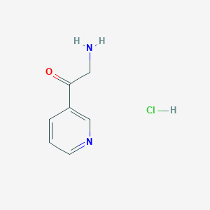 molecular formula C7H9ClN2O B1590250 2-Amino-1-(pyridin-3-yl)ethanone hydrochloride CAS No. 93103-00-5