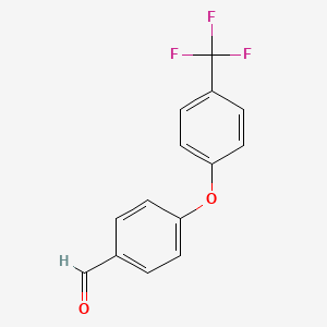 molecular formula C14H9F3O2 B1590251 4-(4-(Trifluoromethyl)phenoxy)benzaldehyde CAS No. 90035-20-4