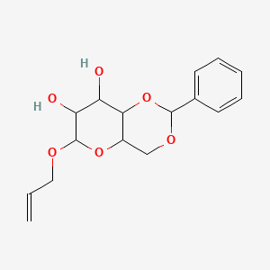 2-Phenyl-6-prop-2-enoxy-4,4a,6,7,8,8a-hexahydropyrano[3,2-d][1,3]dioxine-7,8-diol