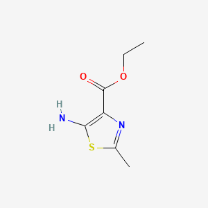 molecular formula C7H10N2O2S B1590253 Ethyl 5-amino-2-methylthiazole-4-carboxylate CAS No. 31785-05-4