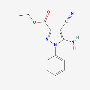 ethyl 5-amino-4-cyano-1-phenyl-1H-pyrazole-3-carboxylate