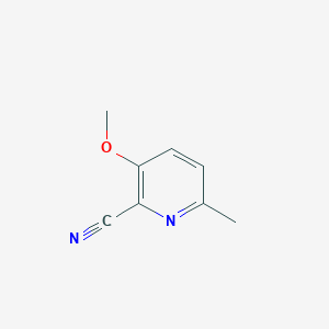 B1590255 3-Methoxy-6-methylpicolinonitrile CAS No. 95109-36-7