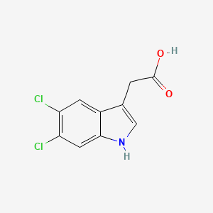 molecular formula C10H7Cl2NO2 B1590257 2-(5,6-dichloro-1H-indol-3-yl)acetic acid CAS No. 98640-00-7