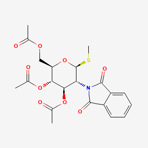 molecular formula C21H23NO9S B1590268 Methyl 3,4,6-Tri-O-acetyl-2-deoxy-2-phthalimido-1-thio-beta-D-glucopyranoside CAS No. 79528-48-6
