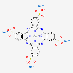 molecular formula C32H12CuN8O12S4.4Na<br>C32H12CuN8Na4O12S4 B1590271 Copper phthalocyanine tetrasulfonic acid tetrasodium salt CAS No. 27360-85-6