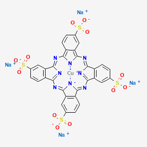 molecular formula C32H12CuN8Na4O12S4 B1590271 Copper phthalocyanine tetrasulfonic acid tetrasodium salt CAS No. 27360-85-6