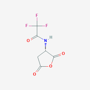 molecular formula C6H4F3NO4 B1590283 (S)-(-)-2-(Trifluoroacetamido)succinic anhydride CAS No. 777-33-3