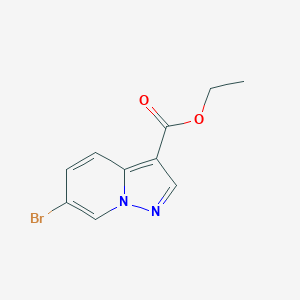 molecular formula C10H9BrN2O2 B1590284 6-溴吡唑并[1,5-a]吡啶-3-羧酸乙酯 CAS No. 55899-30-4