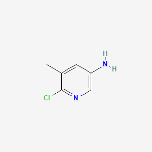 molecular formula C6H7ClN2 B1590292 6-Chloro-5-methylpyridin-3-amine CAS No. 38186-82-2