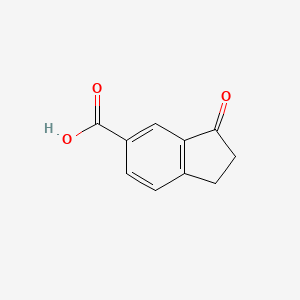 molecular formula C10H8O3 B1590297 3-oxo-2,3-dihydro-1H-indene-5-carboxylic acid CAS No. 60031-08-5