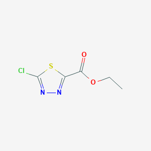 molecular formula C5H5ClN2O2S B1590302 Ethyl 5-chloro-1,3,4-thiadiazole-2-carboxylate CAS No. 64837-49-6