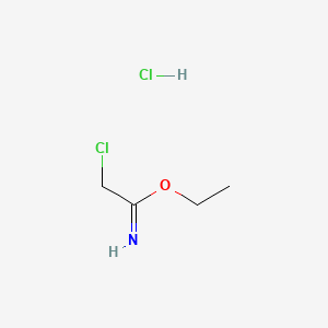 molecular formula C4H9Cl2NO B1590309 Ethyl 2-chloroacetimidate hydrochloride CAS No. 36743-66-5