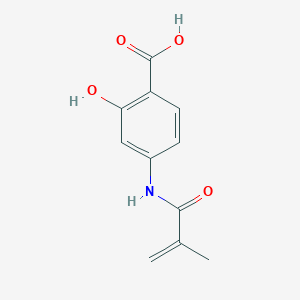 molecular formula C11H11NO4 B1590311 4-甲基丙烯酰氨基水杨酸 CAS No. 50512-48-6