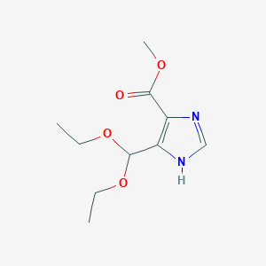 molecular formula C10H16N2O4 B1590328 Methyl 5-(diethoxymethyl)-1H-imidazole-4-carboxylate CAS No. 85109-99-5