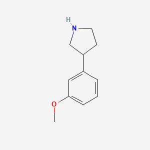 molecular formula C11H15NO B1590332 3-(3-Methoxyphenyl)pyrrolidine CAS No. 38175-35-8