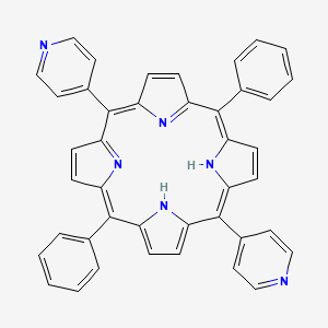 molecular formula C42H28N6 B1590334 5,15-Diphenyl-10,20-di(4-pyridyl)-21H,23H-porphine CAS No. 71410-72-5